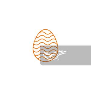 Easter egg wavy design