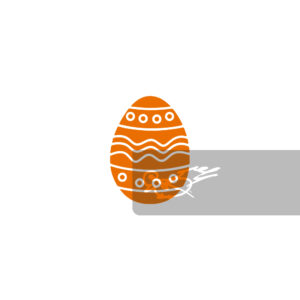 Easter egg with patterns