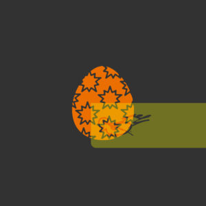 Easter egg with stars