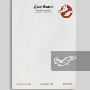 Ghost Busters Letterhead