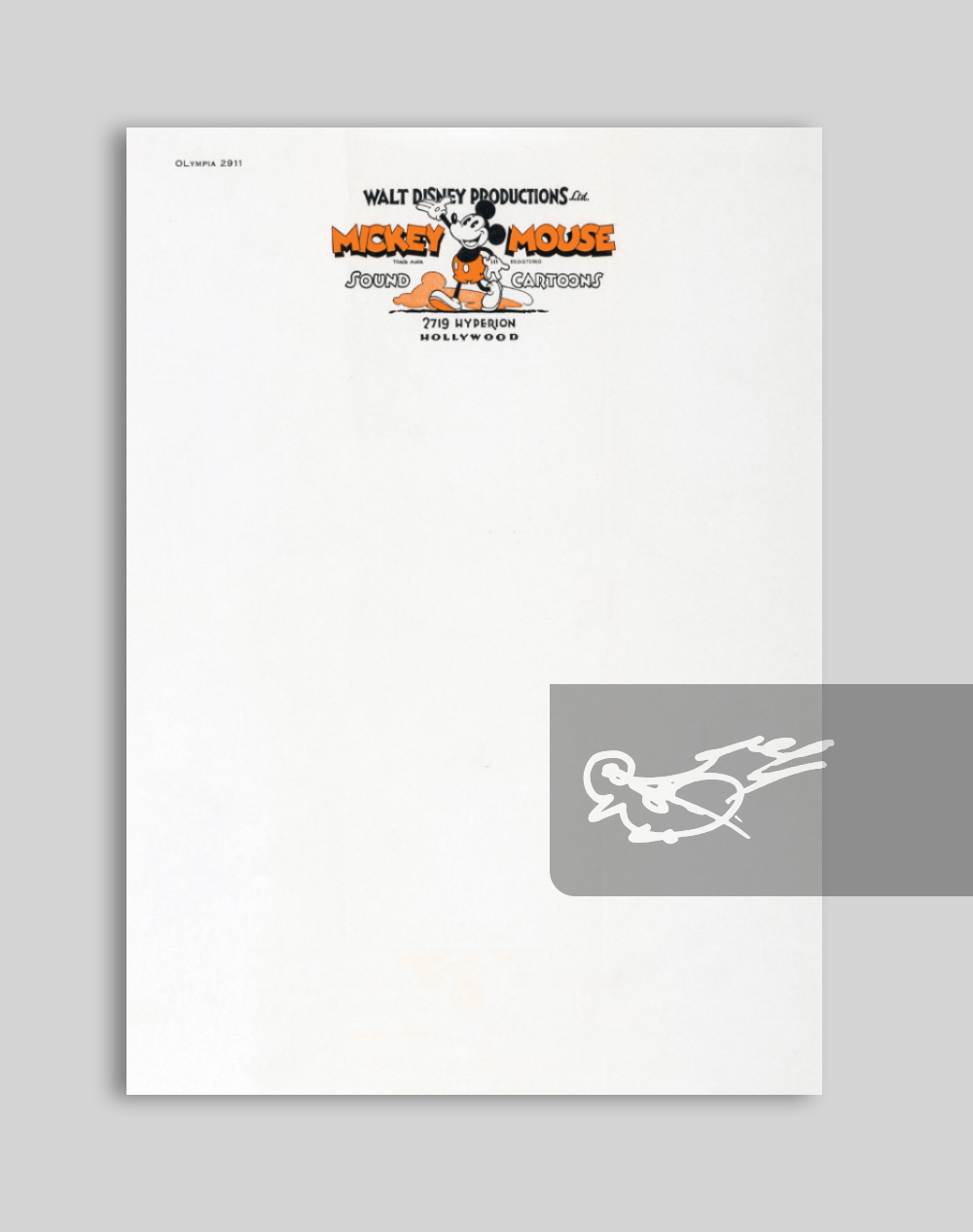 Mickey Mouse Disney Letterhead