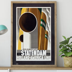 Statendam Holland America Line Travel Poster