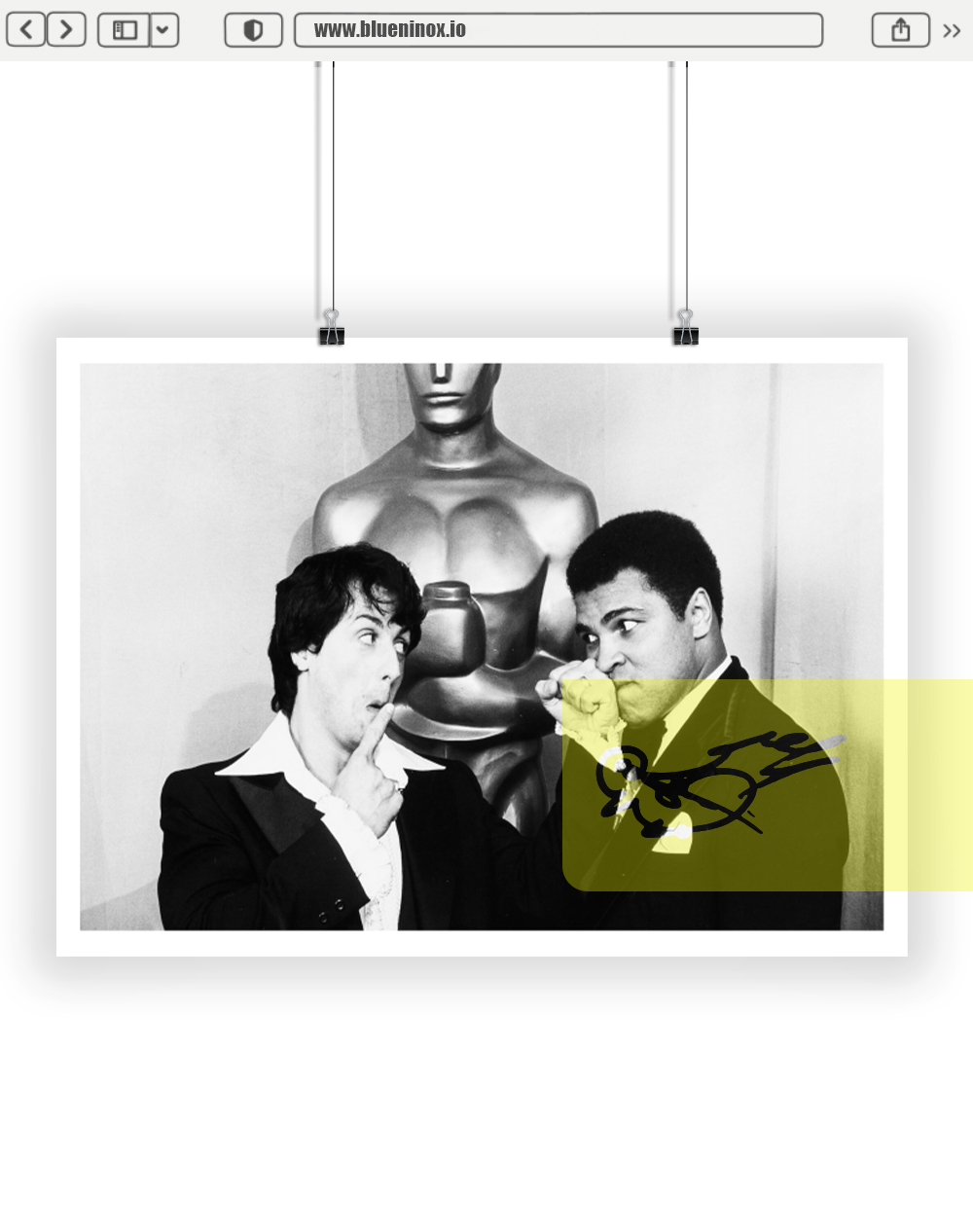 Sylvester Stallone and Muhammad Ali