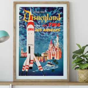TWA Disneyland Travel Poster
