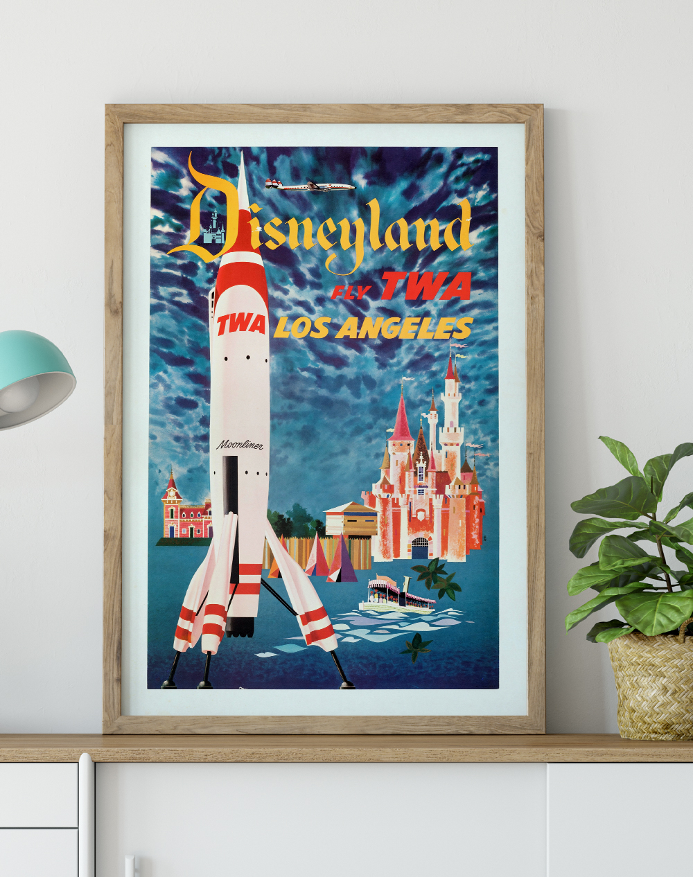 TWA Disneyland Travel Poster