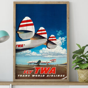 TWA Fly Travel Poster