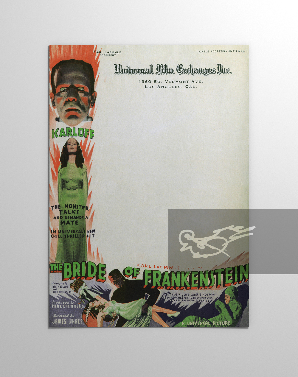 Universal Film Letterhead