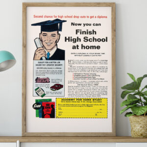 Finish High School 1970 Advertising